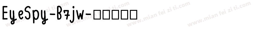 EyeSpy-B7jw字体转换