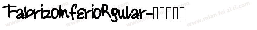 FabrizoInferioRgular字体转换