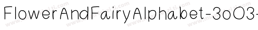 FlowerAndFairyAlphabet-3oO3字体转换
