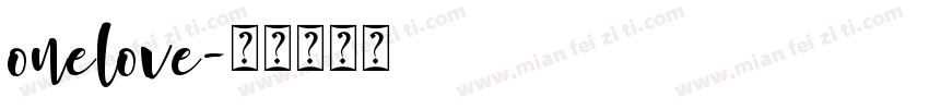 onelove字体转换