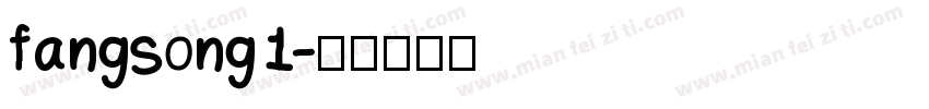 fangsong1字体转换