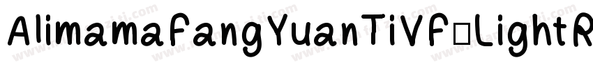 AlimamaFangYuanTiVF-LightRound字体转换