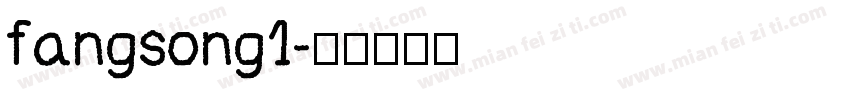 fangsong1字体转换