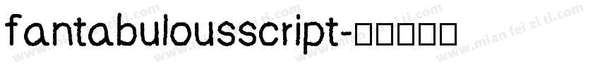 fantabulousscript字体转换