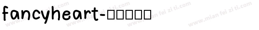 fancyheart字体转换