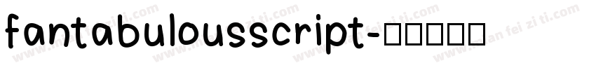 fantabulousscript字体转换
