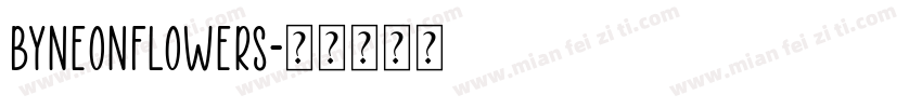BYNeonFlowers字体转换