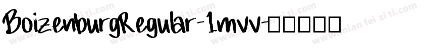 BoizenburgRegular-1mvv字体转换