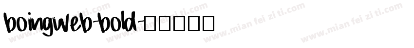 boingweb-bold字体转换