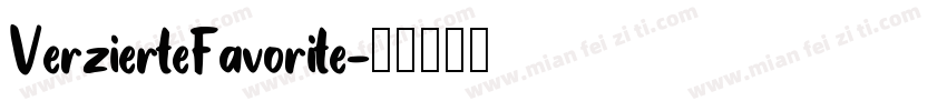 VerzierteFavorite字体转换