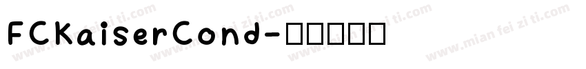 FCKaiserCond字体转换