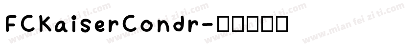 FCKaiserCondr字体转换