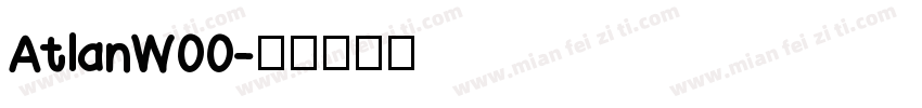 AtlanW00字体转换