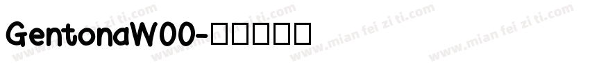 GentonaW00字体转换