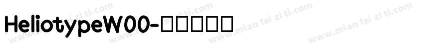 HeliotypeW00字体转换