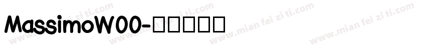 MassimoW00字体转换