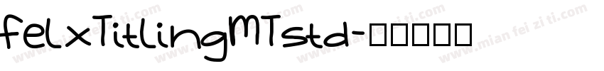 FelxTitlingMTstd字体转换