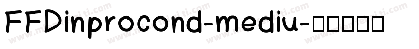 FFDinprocond-mediu字体转换