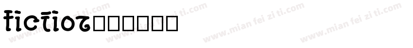 fiction字体转换