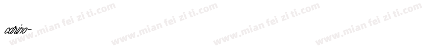 carino字体转换