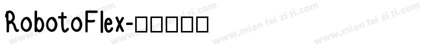 RobotoFlex字体转换