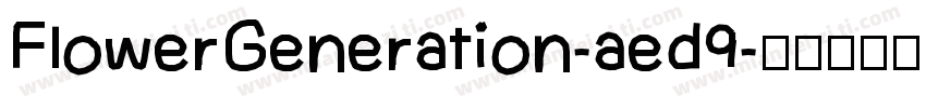 FlowerGeneration-aed9字体转换