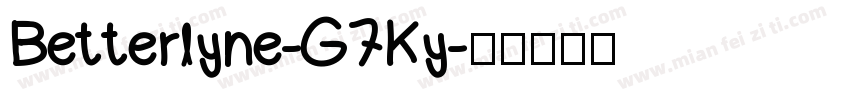 Betterlyne-G7Ky字体转换
