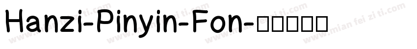 Hanzi-Pinyin-Fon字体转换