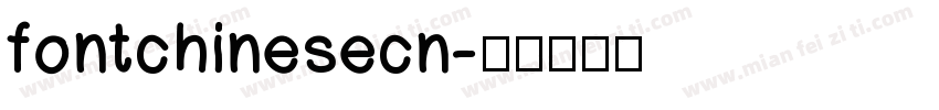 fontchinesecn字体转换