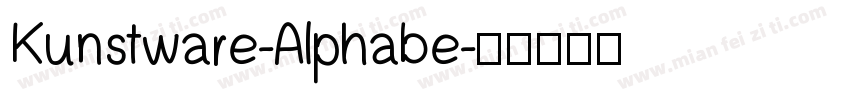 Kunstware-Alphabe字体转换