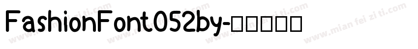 FashionFont052by字体转换