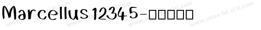 Marcellus12345字体转换