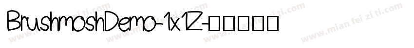BrushmoshDemo-1x1Z字体转换