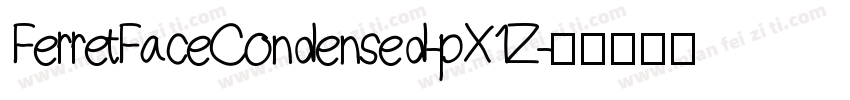 FerretFaceCondensed-pX1Z字体转换