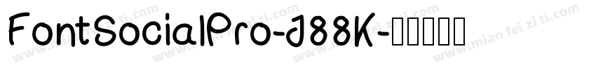 FontSocialPro-J88K字体转换