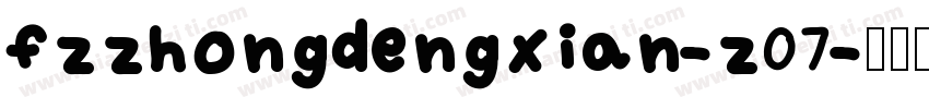 fzzhongdengxian-z07字体转换