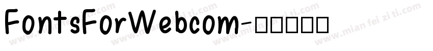 FontsForWebcom字体转换