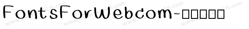 FontsForWebcom字体转换