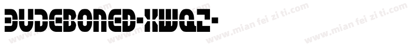 BuDeboned-XWqZ字体转换