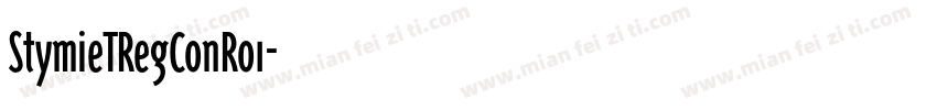StymieTRegConRo1字体转换