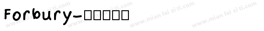 Forbury字体转换