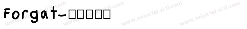 Forgat字体转换