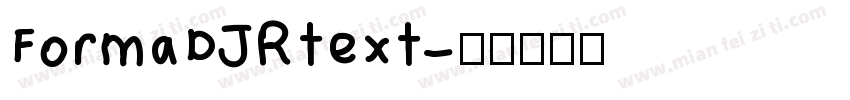 FormaDJRtext字体转换