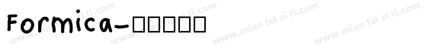 Formica字体转换