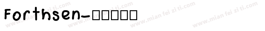 Forthsen字体转换