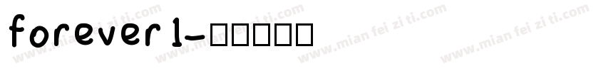 forever1字体转换