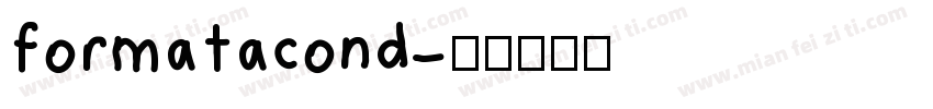 formatacond字体转换