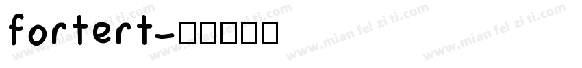 fortert字体转换