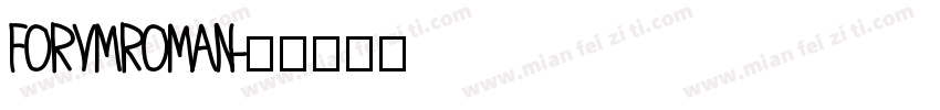 FORVMROMAN字体转换