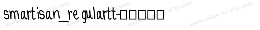 smartisan_regulartt字体转换